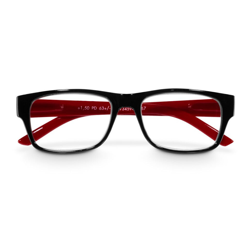 Hama reading glasses +2.0 dtp black red