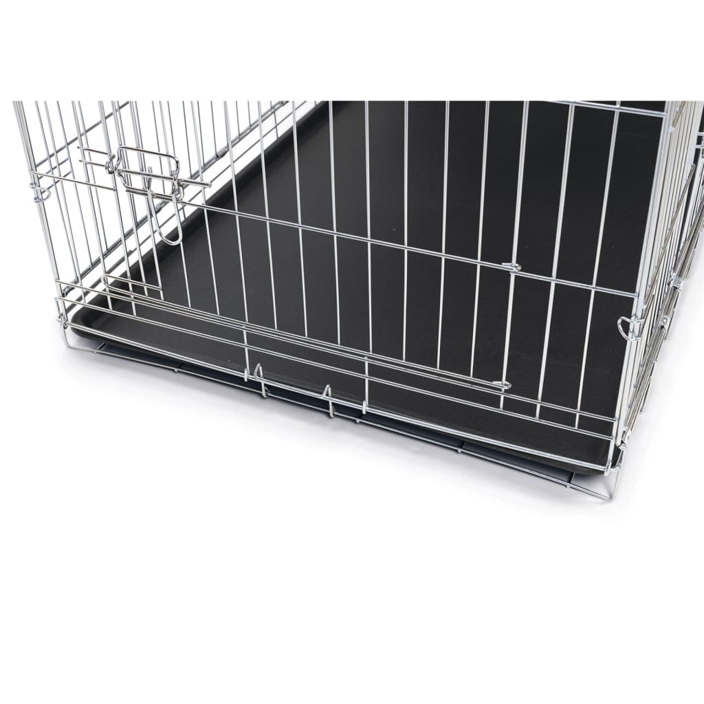 Karlie Dog Bank com 2 portas 107.5x70.5x76,5 cm de cor prata