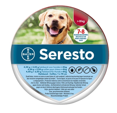 Bayer Seresto kreslení značky Flea Brand Dog