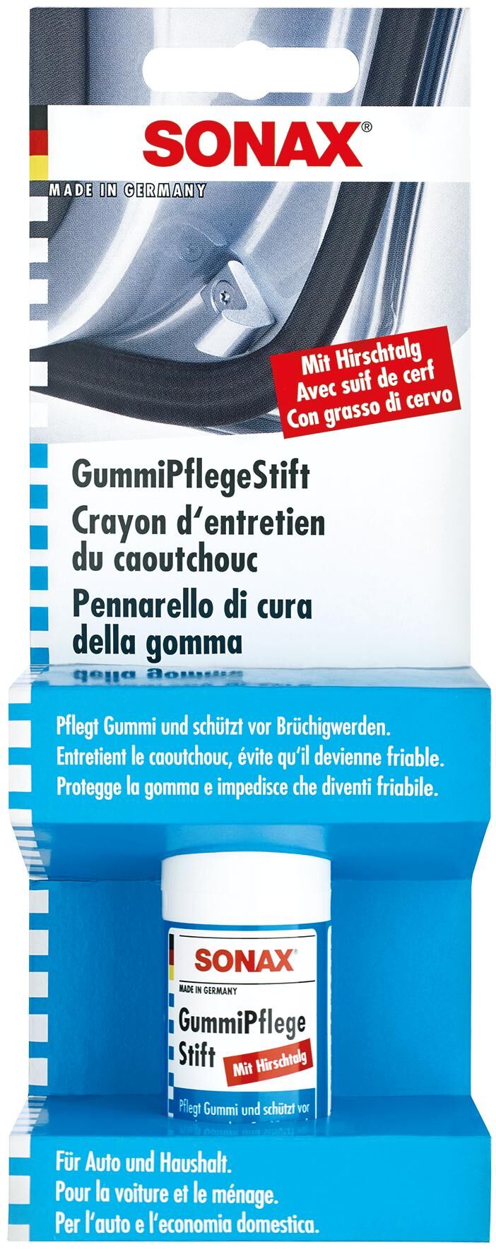 Sonax rubberverzorging gummipflegestift rubber care stick sb