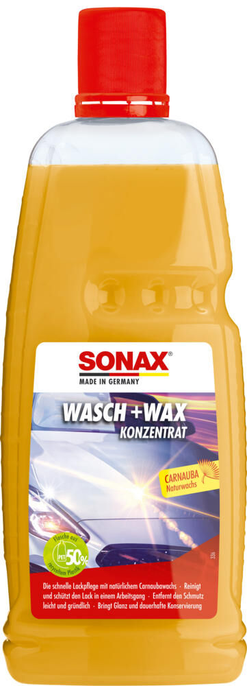 Sonax car shampoo wash wax wash wax 1 l pet bottle