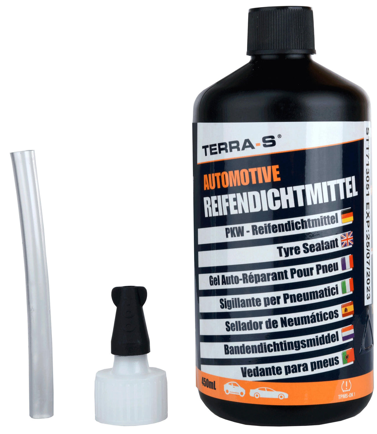 Autostyling seehase seehase latex-afdichtmiddel mobil kit tire sealing gel 450 ml terra s