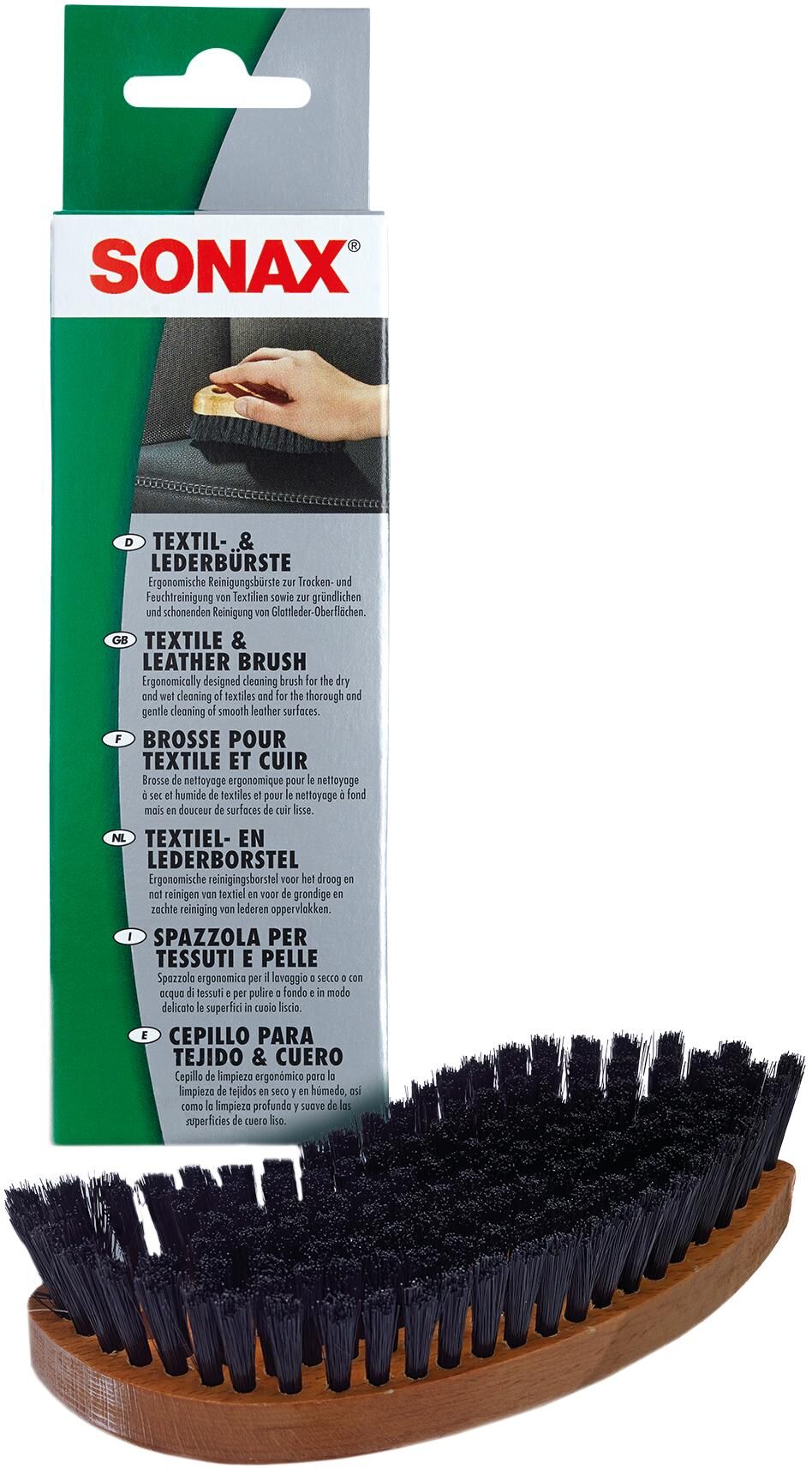 Sonax cleaning brush textile leather brushes sb-pack