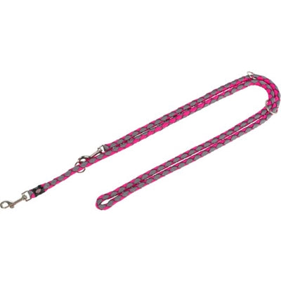 Trixie Dog Leash Cavo justerbar fuchsia grå