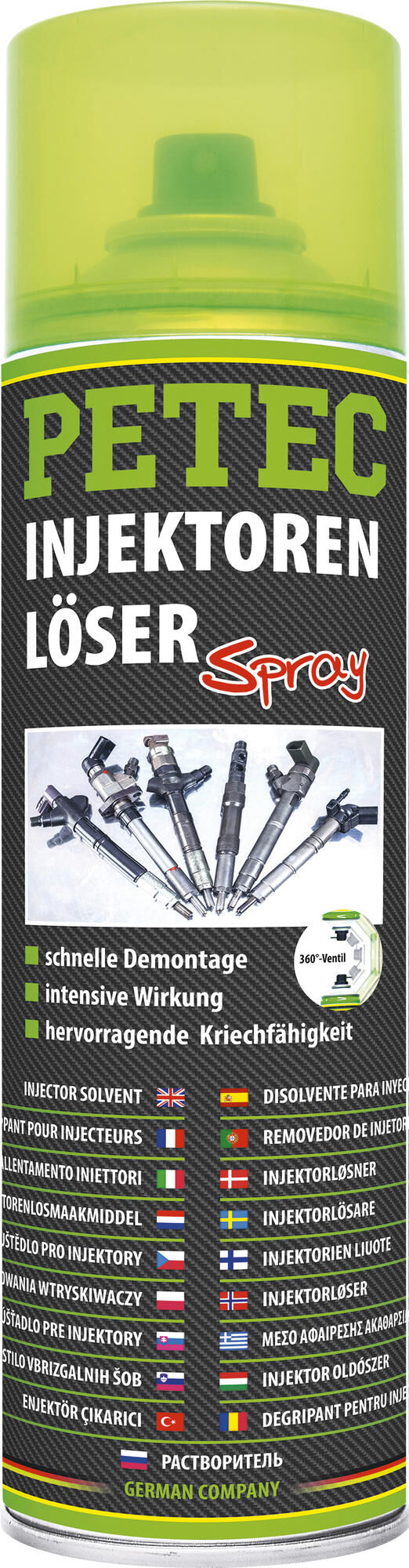 Petec rust remover injector remover injector solvent 500 ml