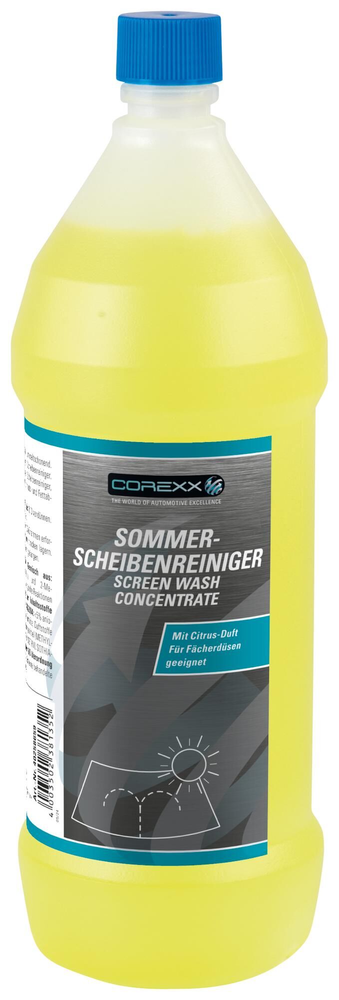 Corexx window cleaner summer citrus window cleaner concentrate 1l