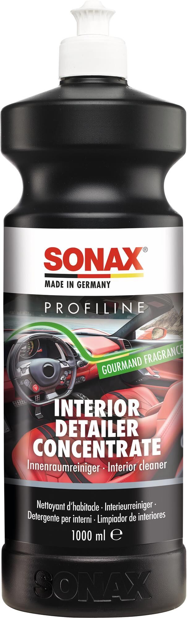 Sonax nettoyant intérieur concentré de détail d'intérieur. dessinateur d'intérieur bouteilles d'eau 1 l concentrées
