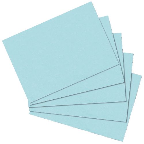 Index cards Herlitz A6 blue