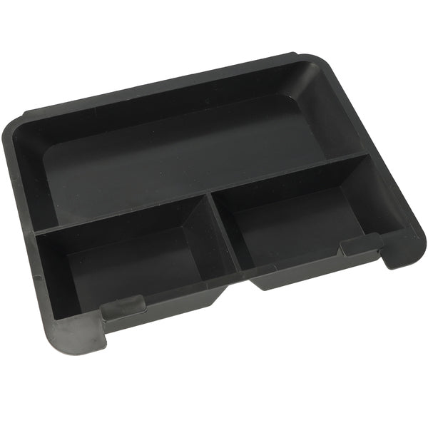 Westcott AC-E51001-ZW cash box, 200 x 161 x 90 mm, black, plastic insert with 3 compartments
