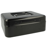 Westcott AC-E51001-ZW cash box, 200 x 161 x 90 mm, black, plastic insert with 3 compartments