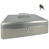 Westcott AC-E51002-ZI Money Box 301x242x91mm srebrno siva, plastična uvajanja s 5 preiskovanci