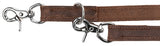 Trixie dog leash rustic adjustable fat leather dark brown