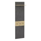 Fmd kapstok wandgemonteerd met schap 50x23x188 cm matera artisan eiken