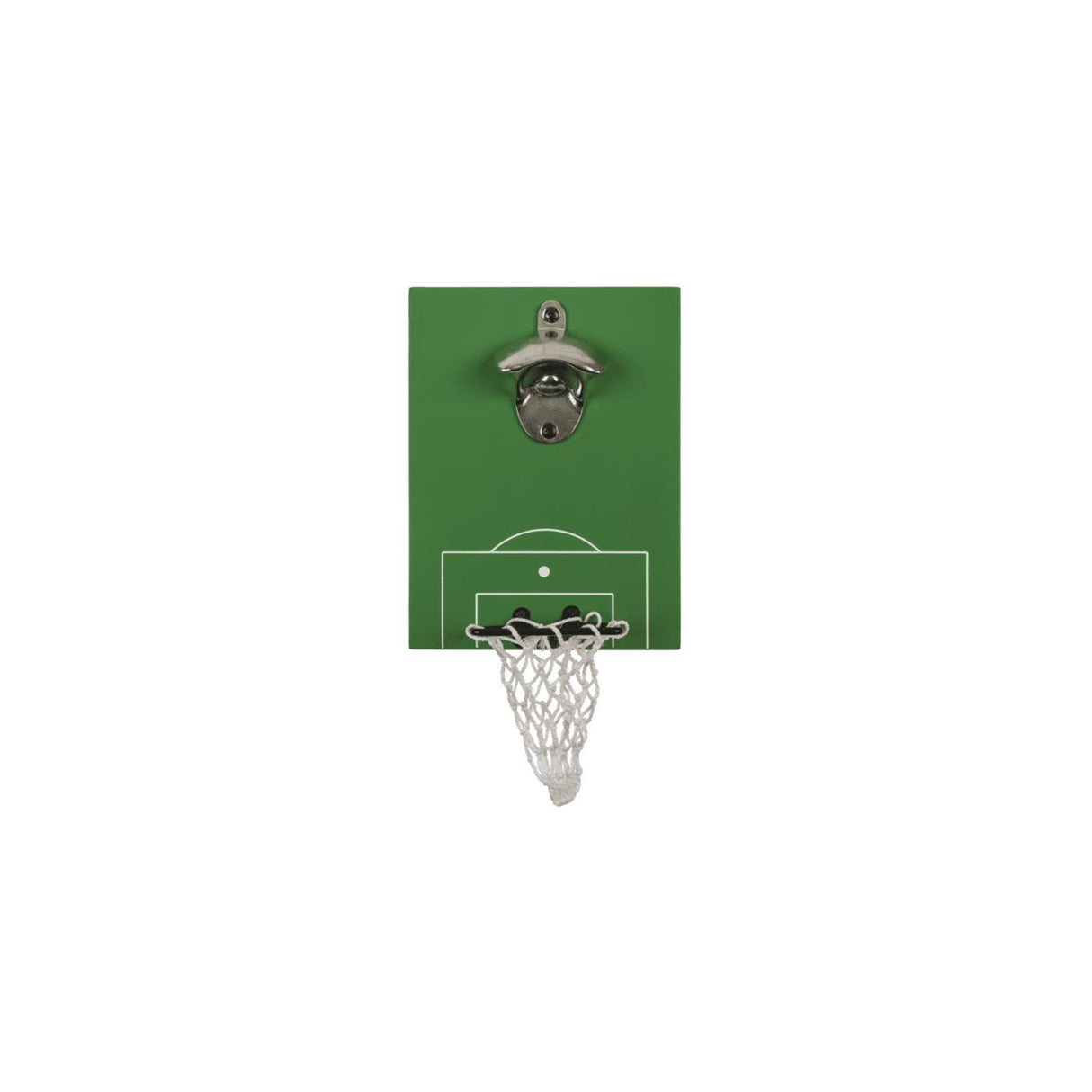 Ootb flesopener voetbalveld met goal 20x15cm