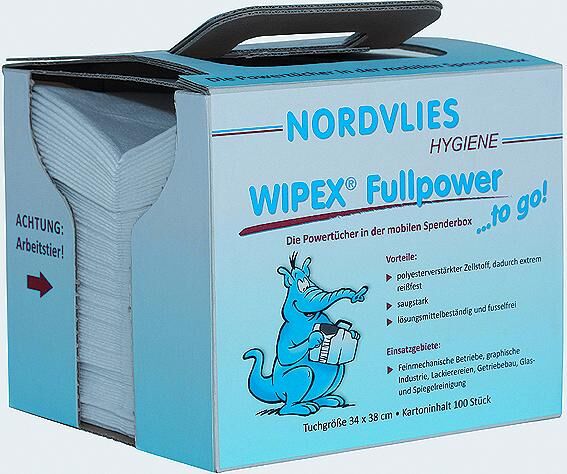 Nordvlies poetspapier wipex fullpower wipes 100 pieces wipex-fullpower to go
