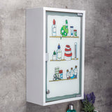 Ahoj medicína skříňka 30x15x50 cm nerezová ocel