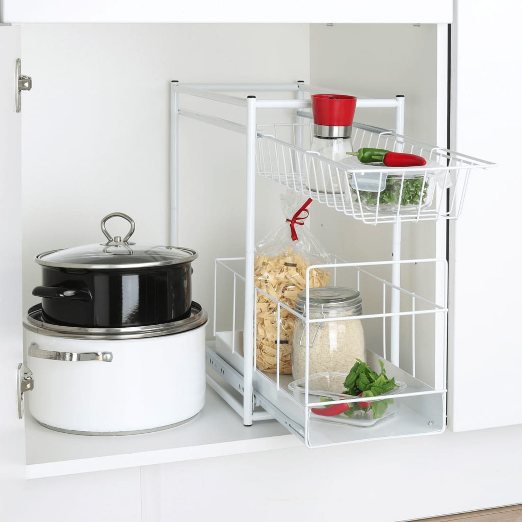 Hi storage drawer 2-layer white