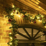 Salut Garland de Noël avec 80 LED blancs chauds 20 m