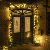 Salut Garland de Noël avec 80 LED blancs chauds 20 m