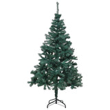 Hola árbol de Navidad con metal estándar de 180 cm verde