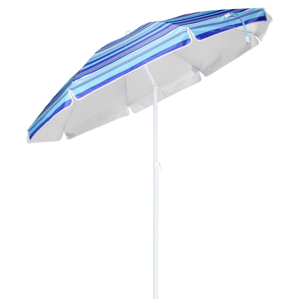 Cześć Hi Strandarasol 200 cm w paski niebieski