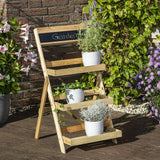 Hi Hi Plant Rek 3-Layer Foldable Wood