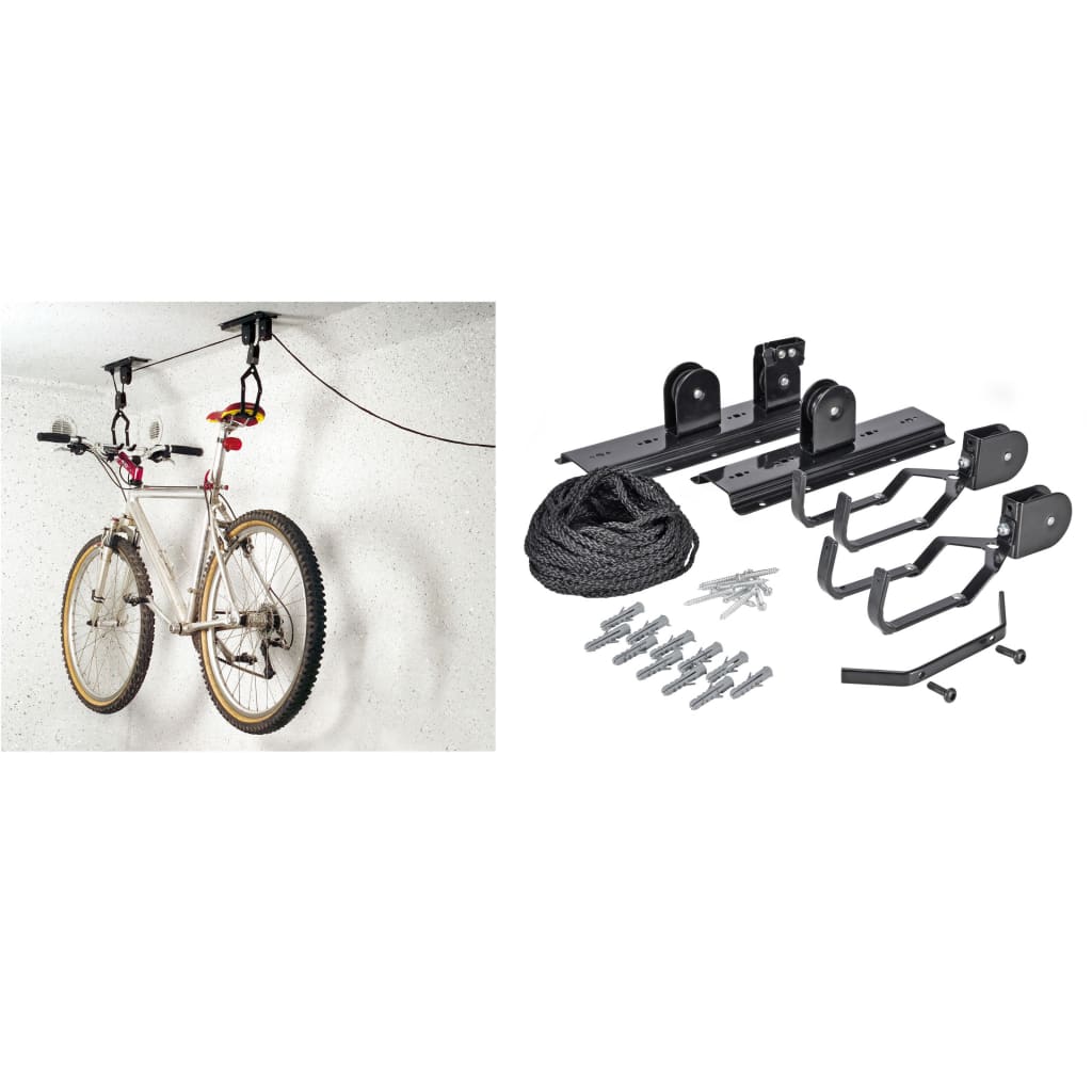 Ciao in bicicletta in metallo nero