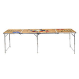 Hi Beer pong Tablepiedable 240x60x55 cm MDF et aluminium