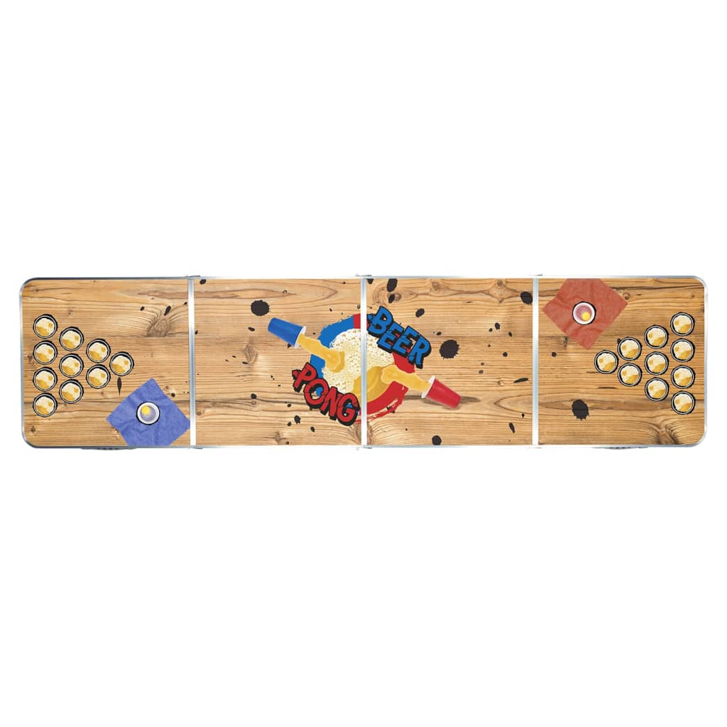 Hi Beer pong Tablepiedable 240x60x55 cm MDF et aluminium