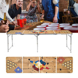 Hi Beer pong Tablepiedable 240x60x55 cm MDF et aluminium