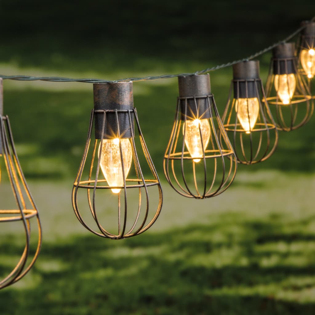 Živjo vrtna razsvetljava veriga 10 St LED SOLAR 5,5 cm