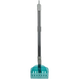 Trixie Dustpan with rake gray blue