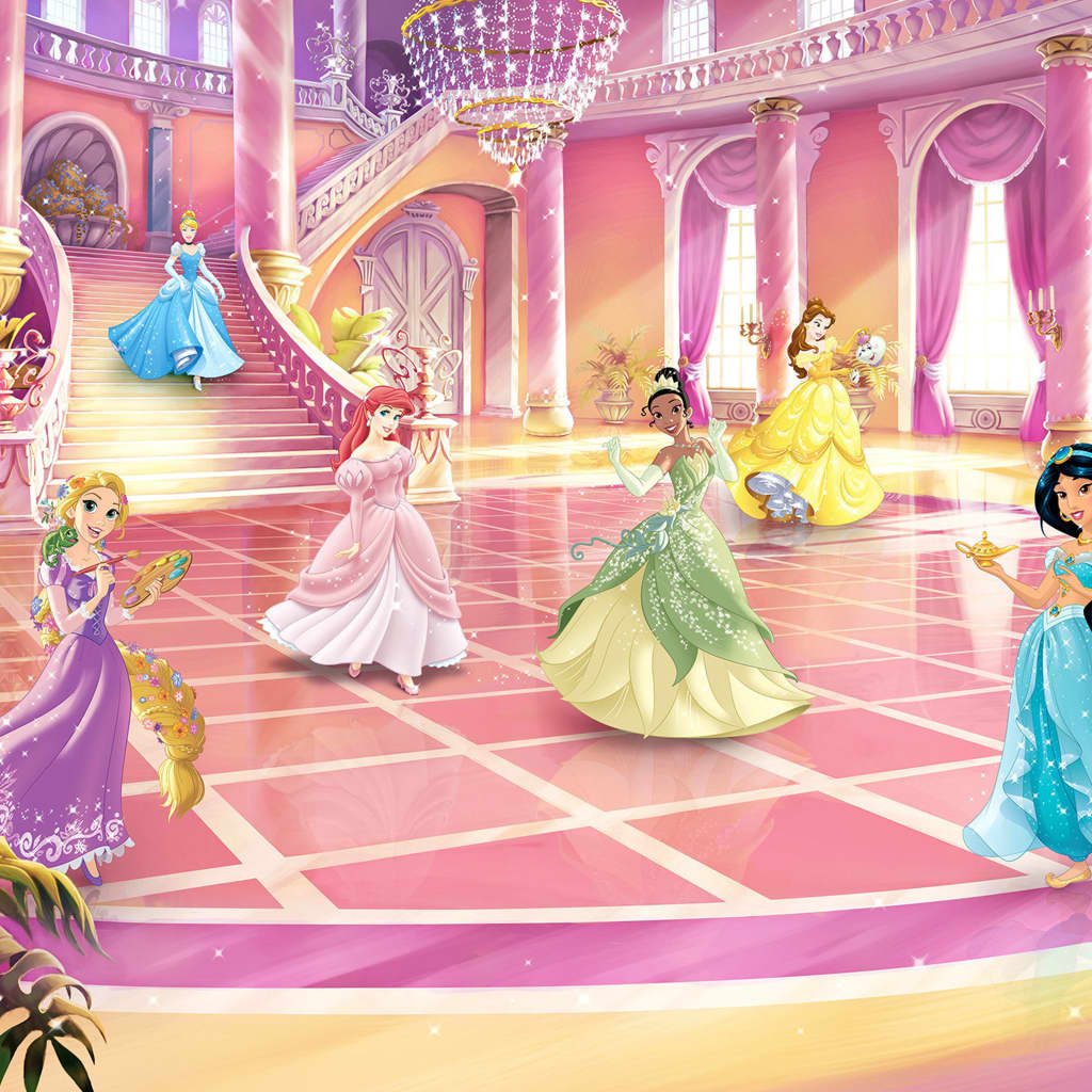 Komar Foto Wallpaper Glitze Partei Prinzessin 368x254 cm rosa