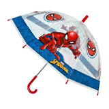 Undercover Spiderman children's umbrella 66 cm blue red transparent