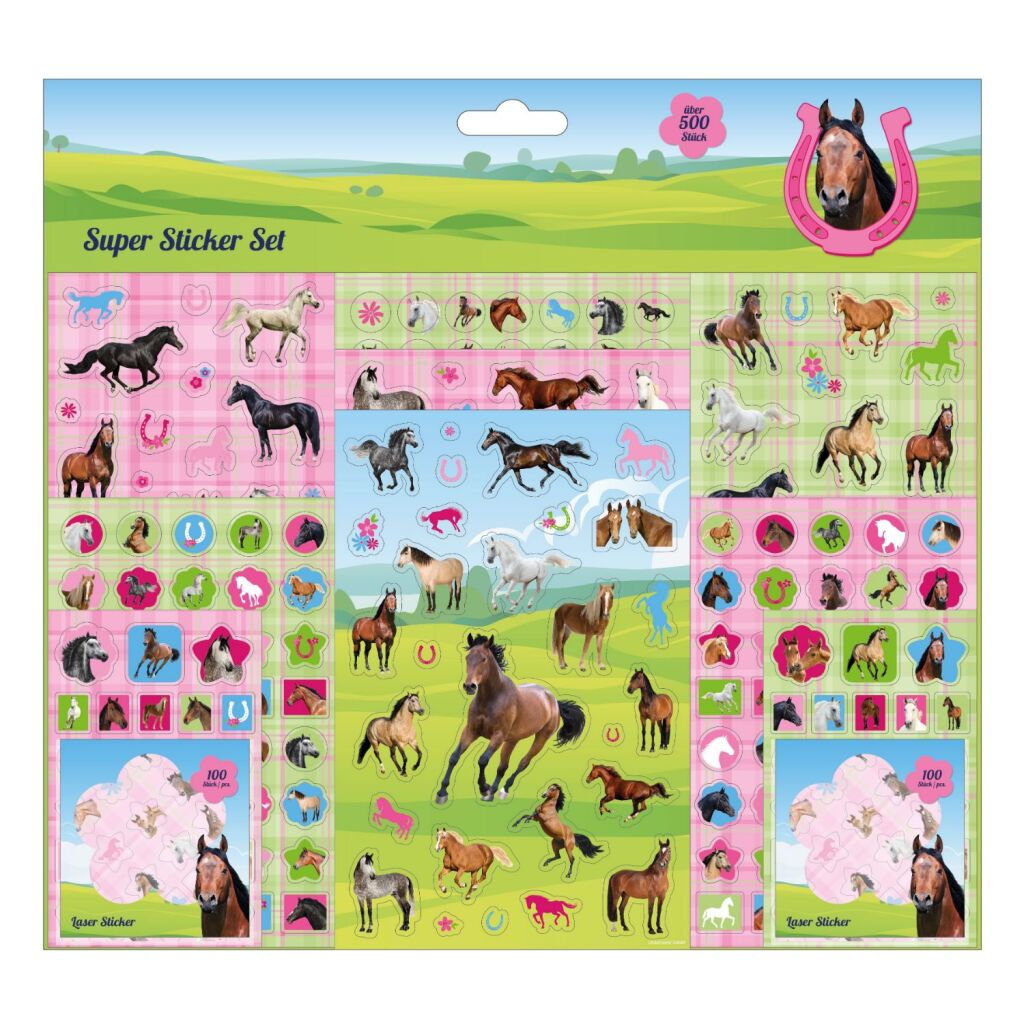 Basic sticker set horses 500+