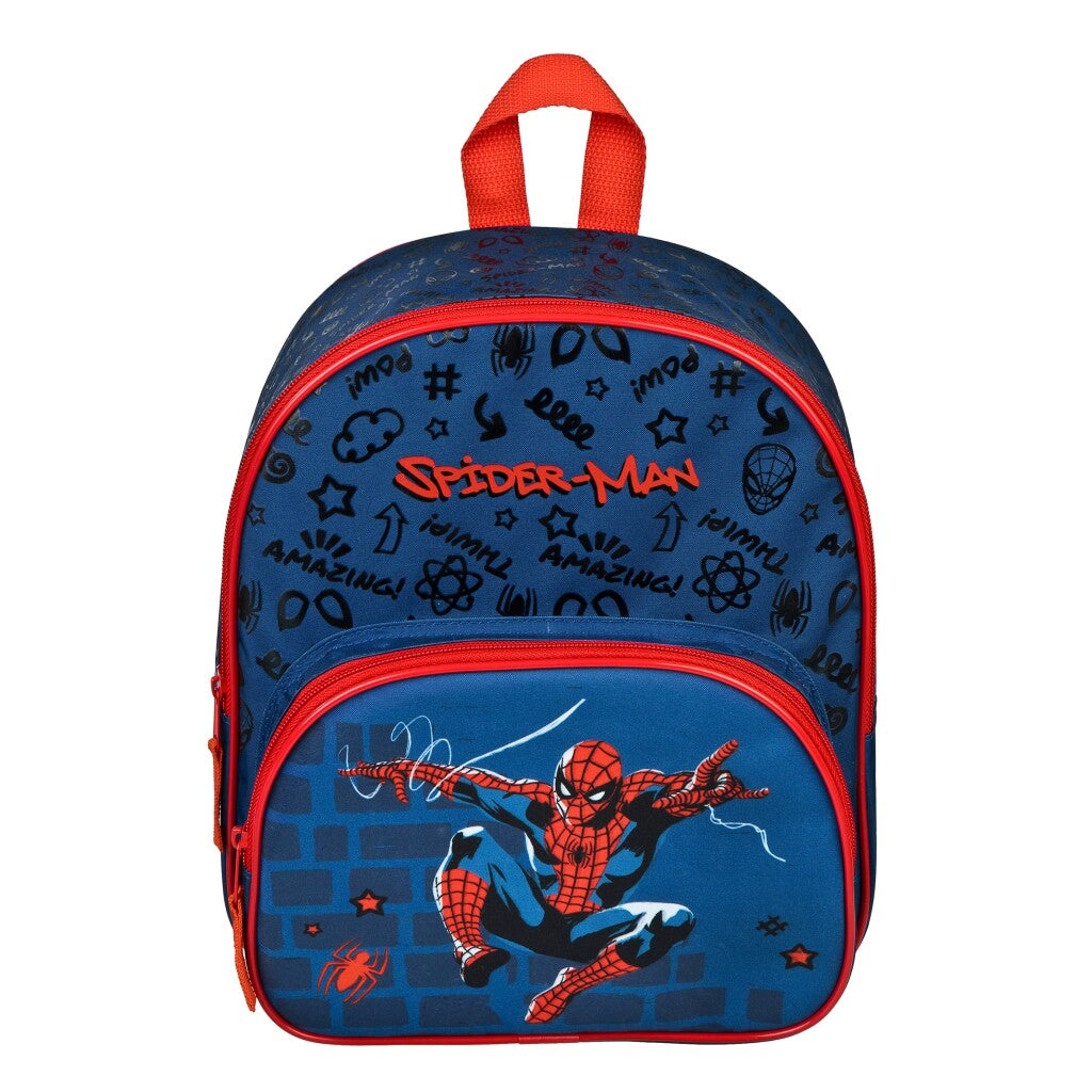 Zaino sotto copertura con tasca anteriore spiderman