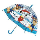 Undercover Paw Patrol Kinderparaplu 69 cm Blue Transparent