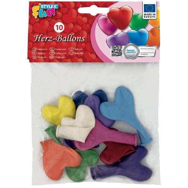 Palloncini stylex cuore 10 pezzi