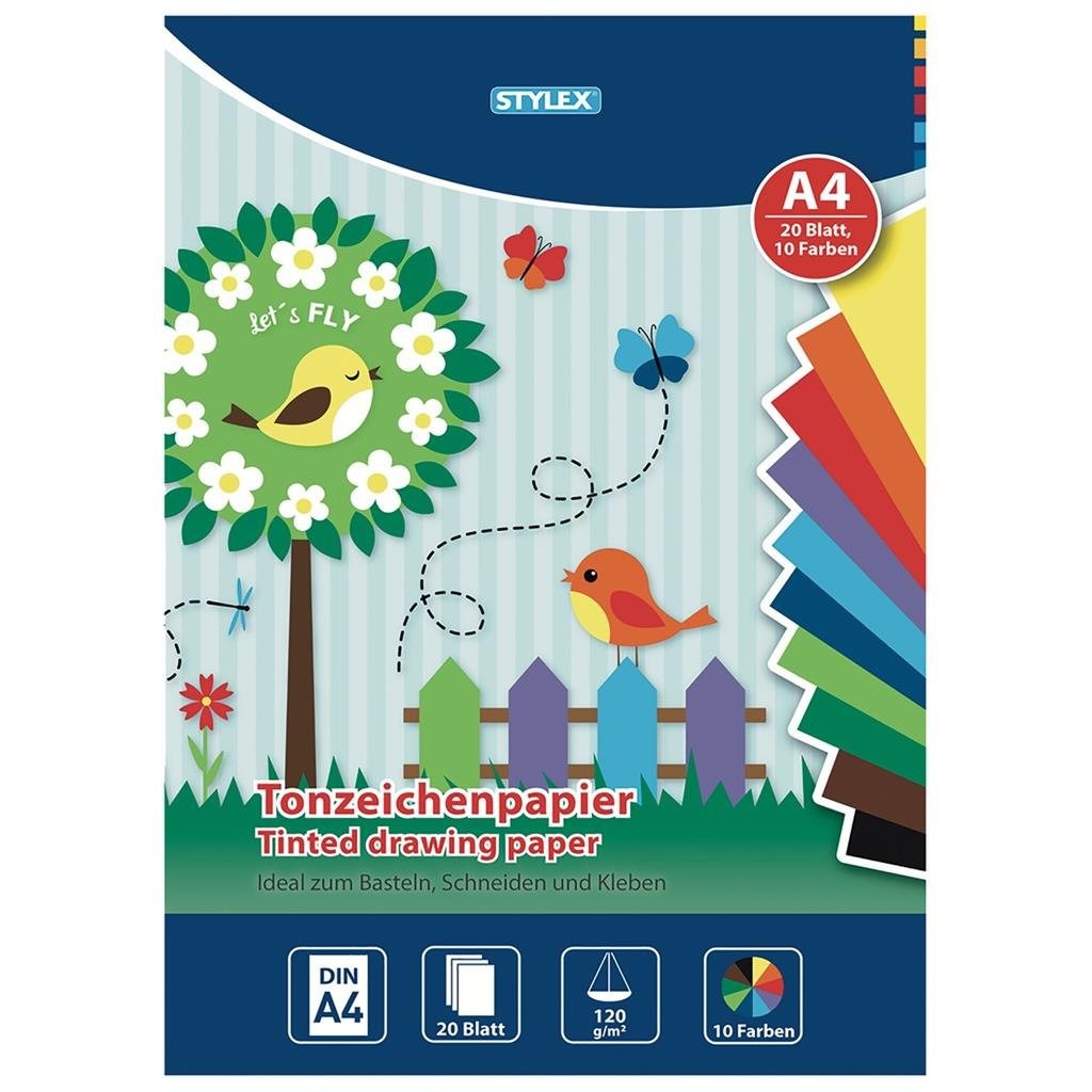 Stylex Hobby Paper A4 10 Farver 20 stykker