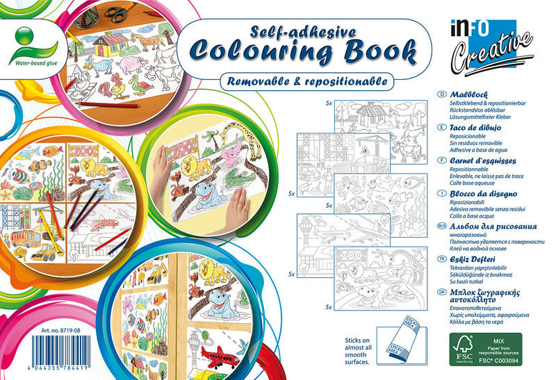Van der Doelen Colorbook itself adhesive, removable and reusable