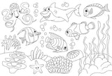 Van der Doelen coloring book self-adhesive, removable and reusable
