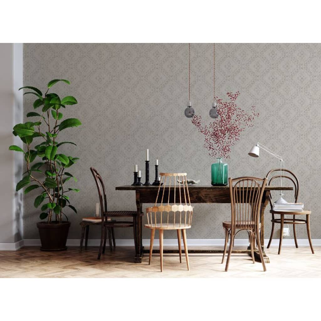 Noordwand Wallpaper Topchic Tone on Tone Diamonds Metallic Beige
