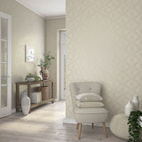 Noordwand Wallpaper Topchic Tone on Tone Diamonds Metallic Beige