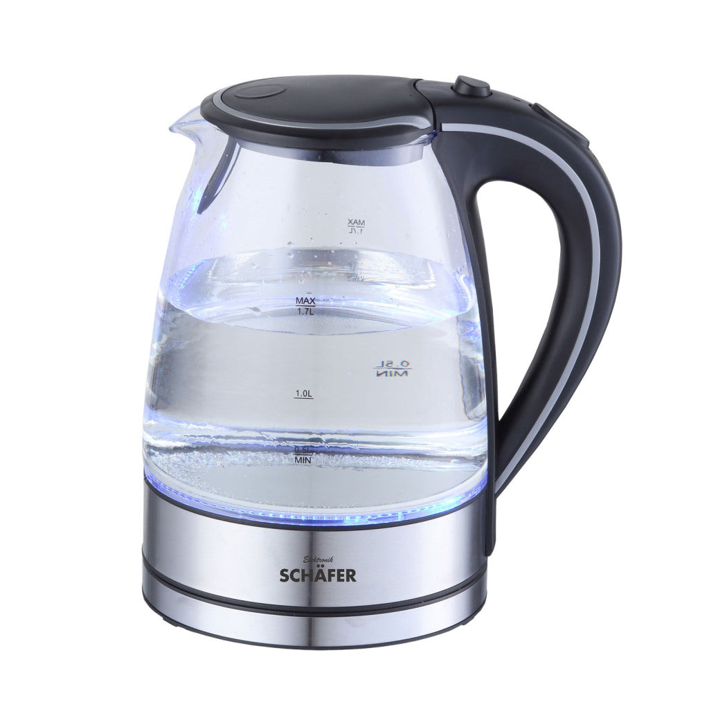 SCHRËTT BAWER BERERER BERGE GLOT KETTLE 1.7L 2200D STALLSLESS BLALL
