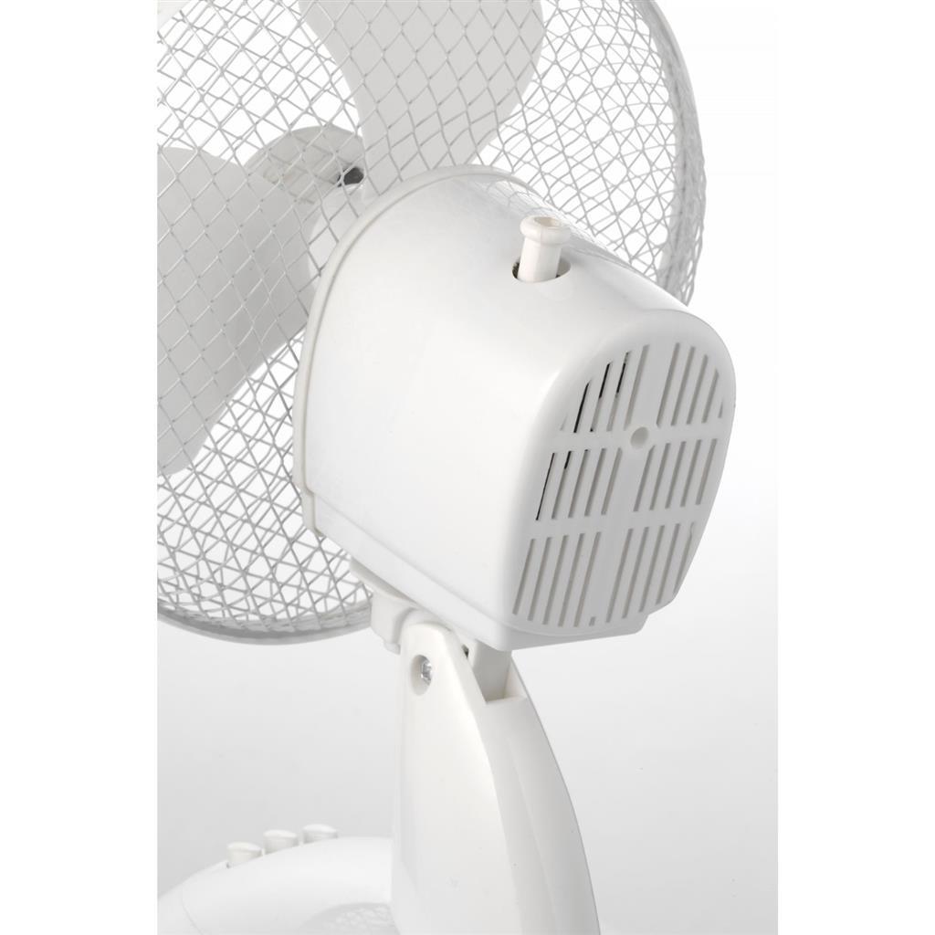 Ventilátor stolního stolu 23 cm bílý