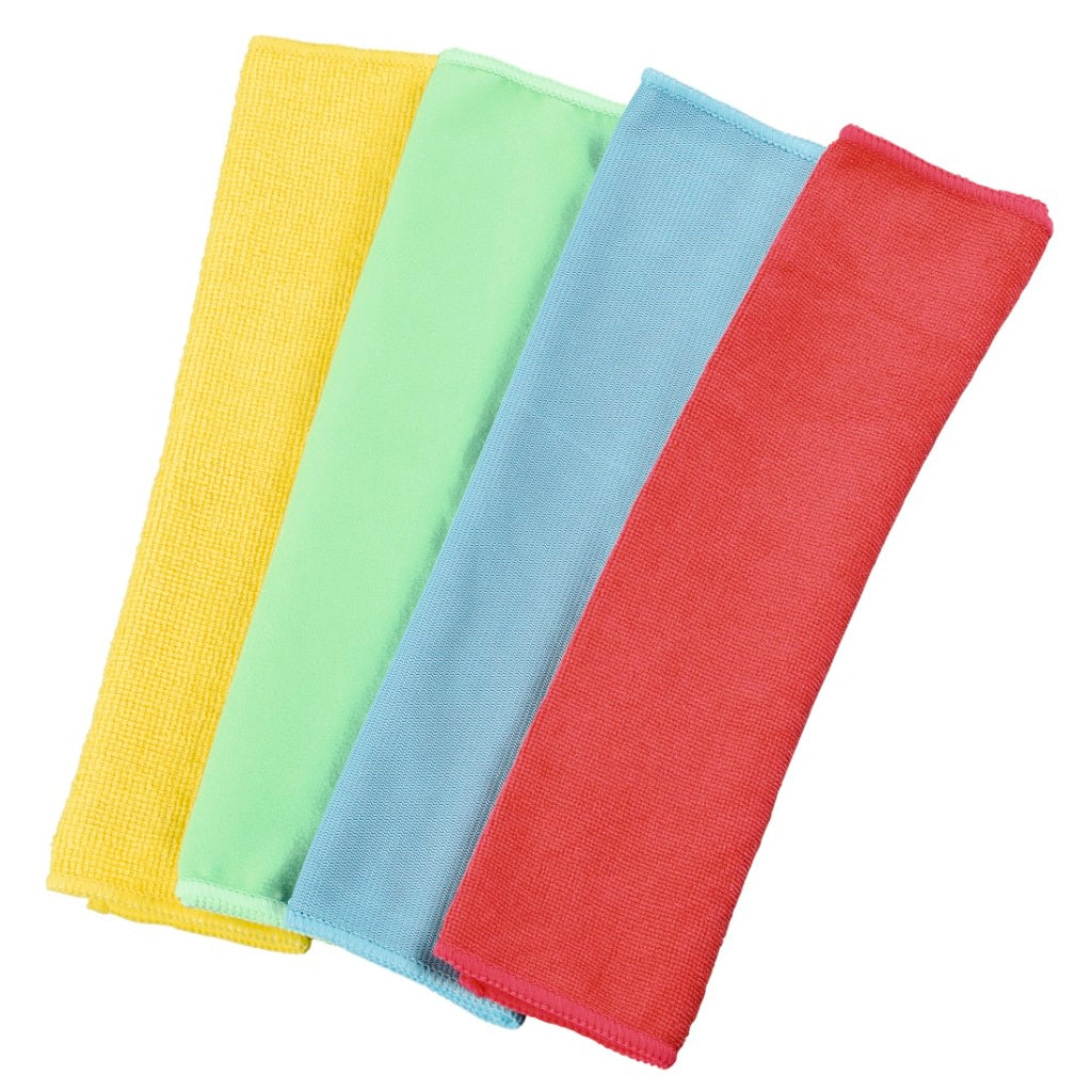 Xavax microfiber cloths 30 x 30 cm blue green yellow red