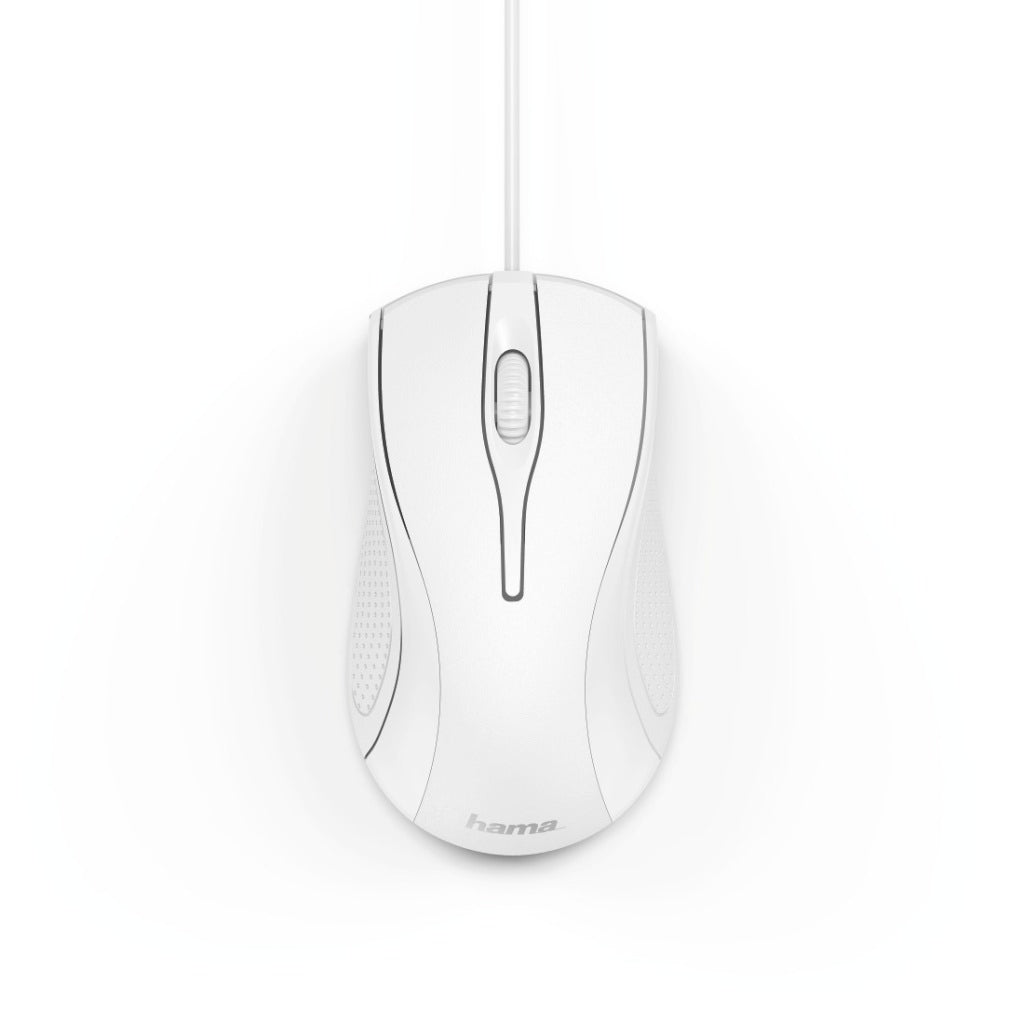 Hama Optical Mouse con 3 botones MC-200 con cable blanco