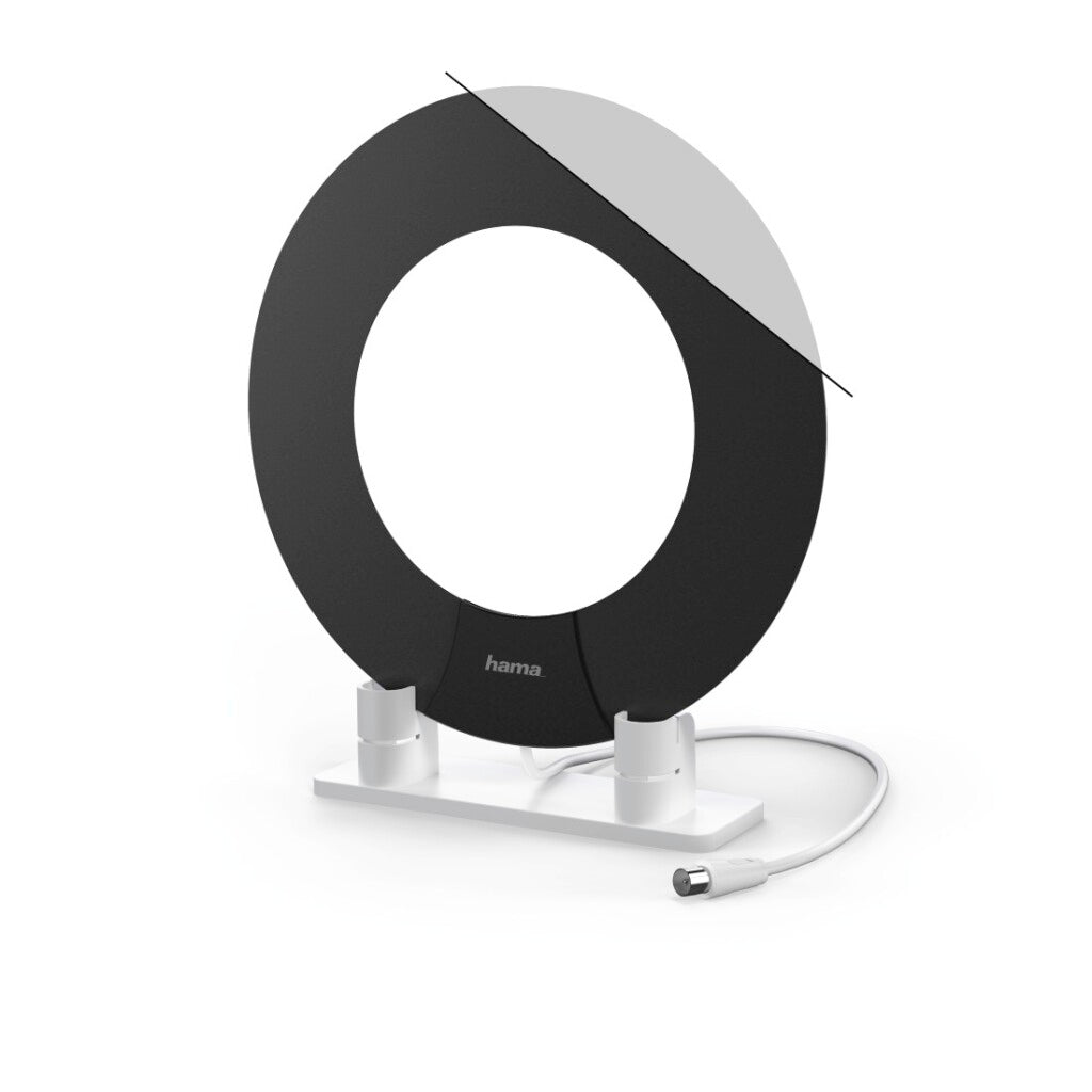Hama dvb-t dvb-t2 indoor antenna performance 45 ring design active white