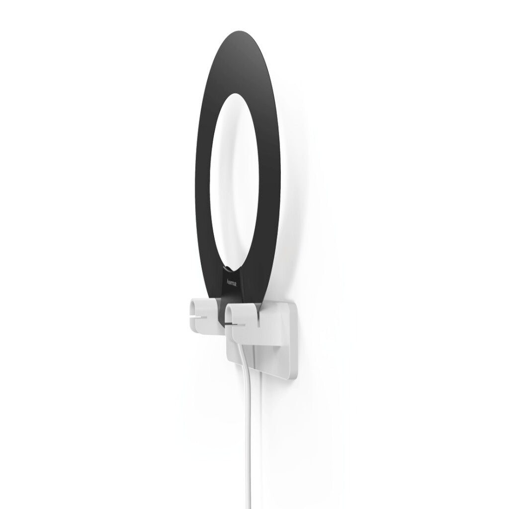Hama dvb-t dvb-t2 indoor antenna performance 45 ring design active white