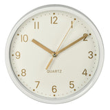 Hama table clock golden silent white